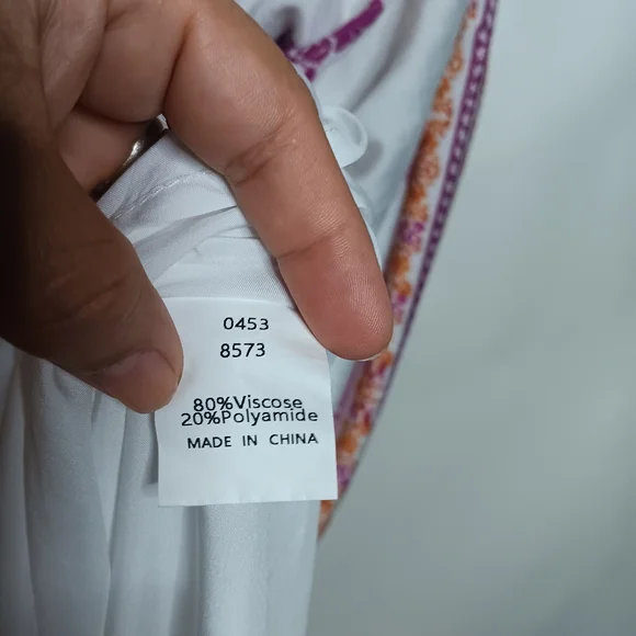 Chic White and Purple Maxi Dress - Picture 10 of 11